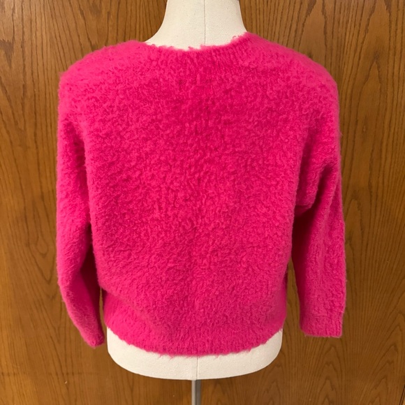 Maeve by Anthropologie Hot Pink/Rose/Fuchsia Super Soft & Comfy 31% Merino Wool - Picture 6 of 16